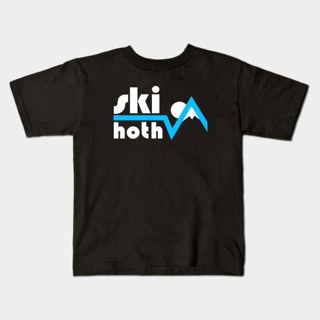 Ski Hoth Kids T-Shirt by viaghree